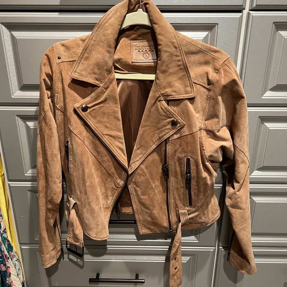 Blank NYC suede camel jacket never worn